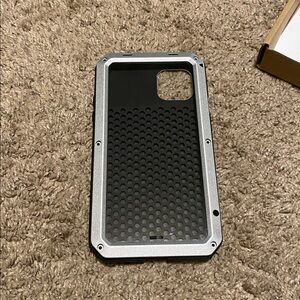 Silver and Black JetTech Industrial IPhone 11 Pro Max Case